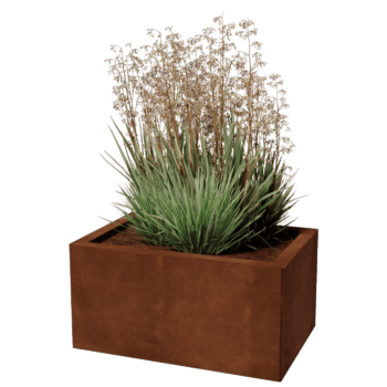 Jardinera de acero corten Texas 40 x 60 cm