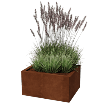 Jardinera de acero corten Texas 50 x 60 cm