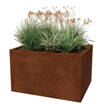 Jardinera de acero corten Texas 80 x 100 cm