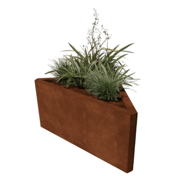 Jardinera de acero corten Alaska isósceles 84 cm