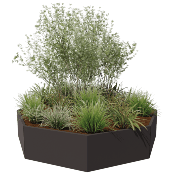 Jardinera de acero con tratamiento electrostático Chicago 100