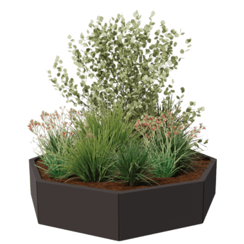 Jardinera de acero con tratamiento electrostático Chicago 60