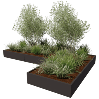 Jardinera de acero con tratamiento electrostático Kansas 120