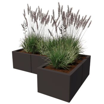Jardinera de acero con tratamiento electrostático Kansas 40