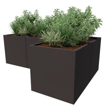 Jardinera de acero con tratamiento electrostático Kansas 70