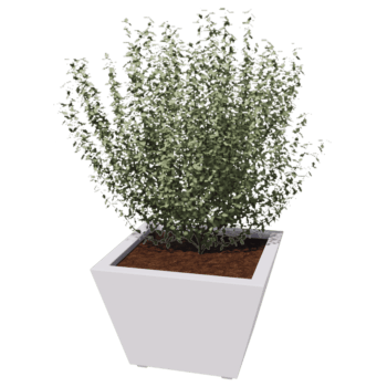 Jardinera de acero con tratiamento electrostático Soldana Cono 60 x 60 x 40 cm