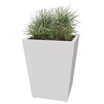 Jardinera de acero con tratiamento electrostático Soldana Cono 80 x 80 x 100 cm