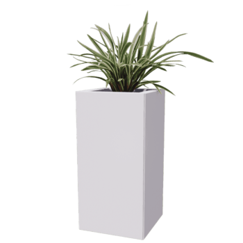 Jardinera de acero con tratamiento electrostático Miami 30 x 30 cm