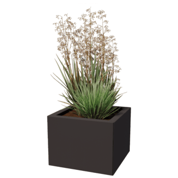 Jardinera de acero con tratamiento electrostático Miami 40 x 40 cm