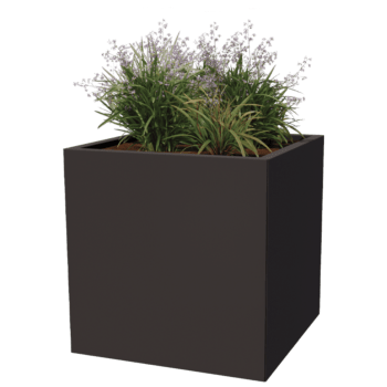 Jardinera de acero con tratamiento electrostático Miami 70 x 70 cm
