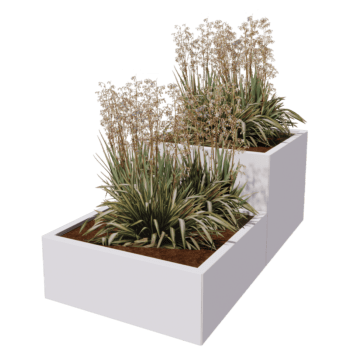 Jardinera de acero con tratamiento electrostático Miami special II 80