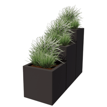 Jardinera de acero con tratamiento electrostático Miami special III 40