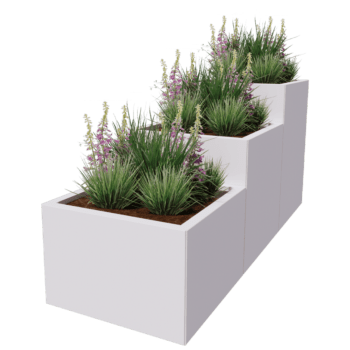 Jardinera de acero con tratamiento electrostático Miami special III 60
