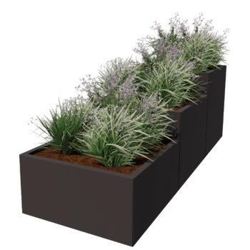 Jardinera de acero con tratamiento electrostático Miami special III 80