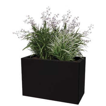 Jardinera de acero con tratamiento electrostático Texas 30 x 60 cm