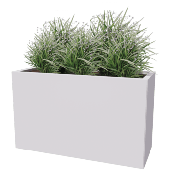 Jardinera de acero con tratamiento electrostático Texas 40 x 100 cm