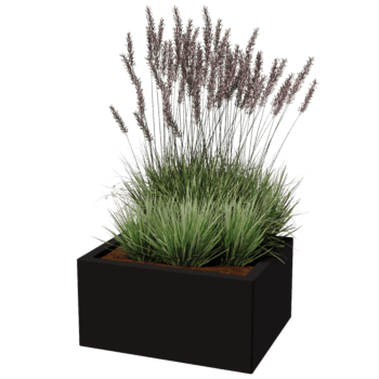 Jardinera de acero con tratamiento electrostático Texas 50 x 60 cm