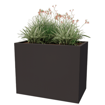 Jardinera de acero con tratamiento electrostático Texas 60 x 100 cm