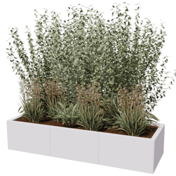 Jardinera de acero con tratamiento electrostático Texas xxl 150 x 50 cm