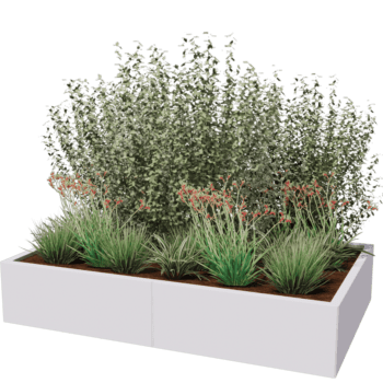 Jardinera de acero con tratamiento electrostático Texas xxl 160 x 100 cm