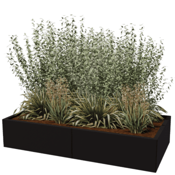 Jardinera de acero con tratamiento electrostático Texas xxl 160 x 80 cm