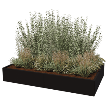 Jardinera de acero con tratamiento electrostático Texas xxl 200 x 120 cm