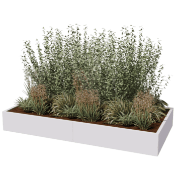 Jardinera de acero con tratamiento electrostático Texas xxl 240 x 120 cm