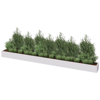 Jardinera de acero con tratamiento electrostático Texas xxl 480 x 40 cm