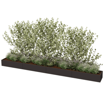 Jardinera de acero con tratamiento electrostático Texas xxl 480 x 50 cm