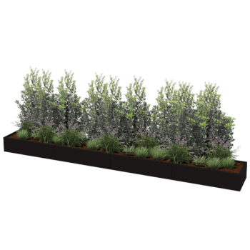 Jardinera de acero con tratamiento electrostático Texas xxl 480 x 60 cm