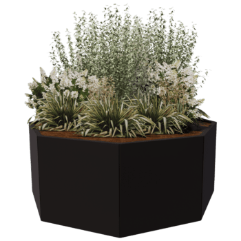 Jardinera de acero con tratamiento electrostático Chicago 70