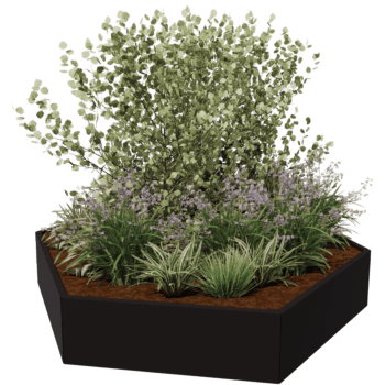 Jardinera de acero con tratamiento electrostático Denver 120