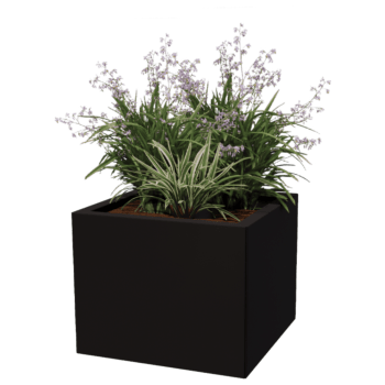 Jardinera de acero con tratamiento electrostático Miami 50 x 50 cm
