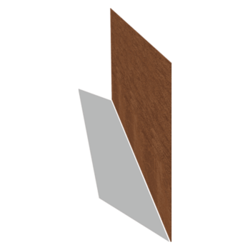 Bordura de acero corten recta 37,5 cm (longitud: 150 cm)