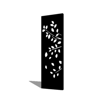 Panel de acero con tratamiento electrostático árbol parte 1 60 x 6 x 190 cm