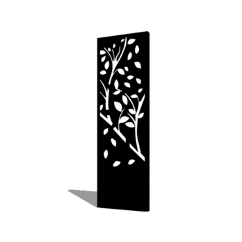 Panel de acero con tratamiento electrostático árbol parte 4 60 x 6 x 190 cm