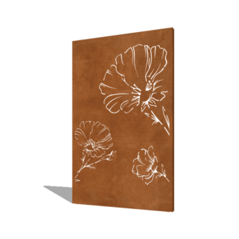 Amapola de acero corten
