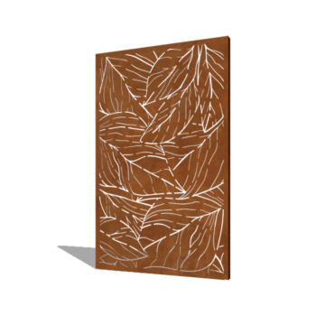 Panel de acero corten hojas 120 x 6 x 190 cm