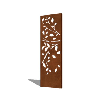 Panel de acero corten árbol parte 2 60 x 6 x 190 cm