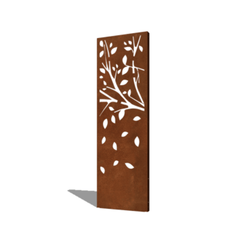 Panel de acero corten árbol parte 3 60 x 6 x 190 cm
