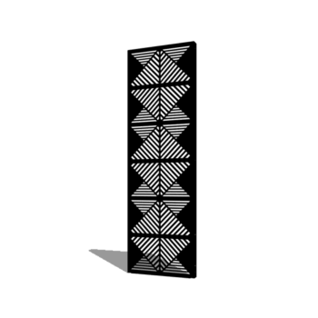 panel de acero con tratamiento electrostático líneas composición 2 60 x 6 x 190 cm
