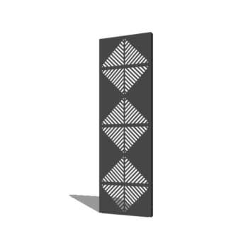panel de acero con tratamiento electrostático líneas composición 4 60 x 6 x 190 cm