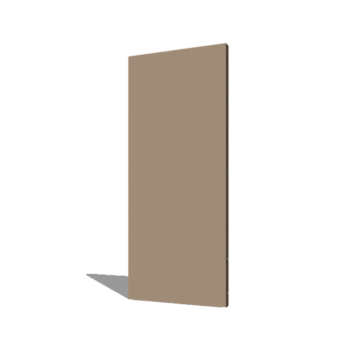 Panel base con recubrimiento en polvo 80 cm