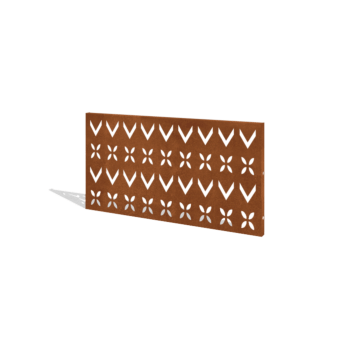 Valla de acero corten H panel V 120 x 63,3 cm