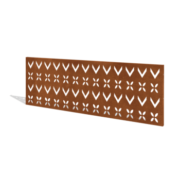 Valla de acero corten H panel V 180 x 63,3 cm