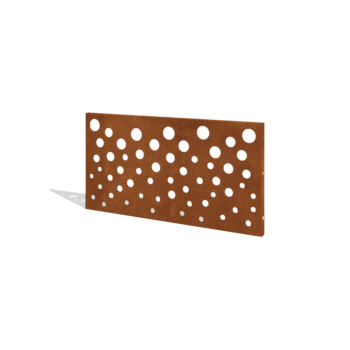 Valla de acero corten H panel B 120 x 63,3 cm