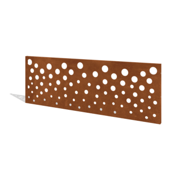 Valla de acero corten H panel B 180 x 63,3 cm