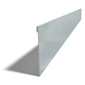 Bordura de acero galvanizado con borde doblado 13 cm (longitud: 150 cm)