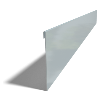 Bordura de acero galvanizado con borde doblado 13 cm (longitud: 150 cm)