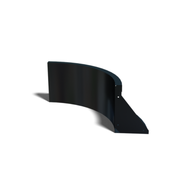 Curva interior de acero con recubrimiento de polvo 50 x 50 cm (altura 30 cm)
